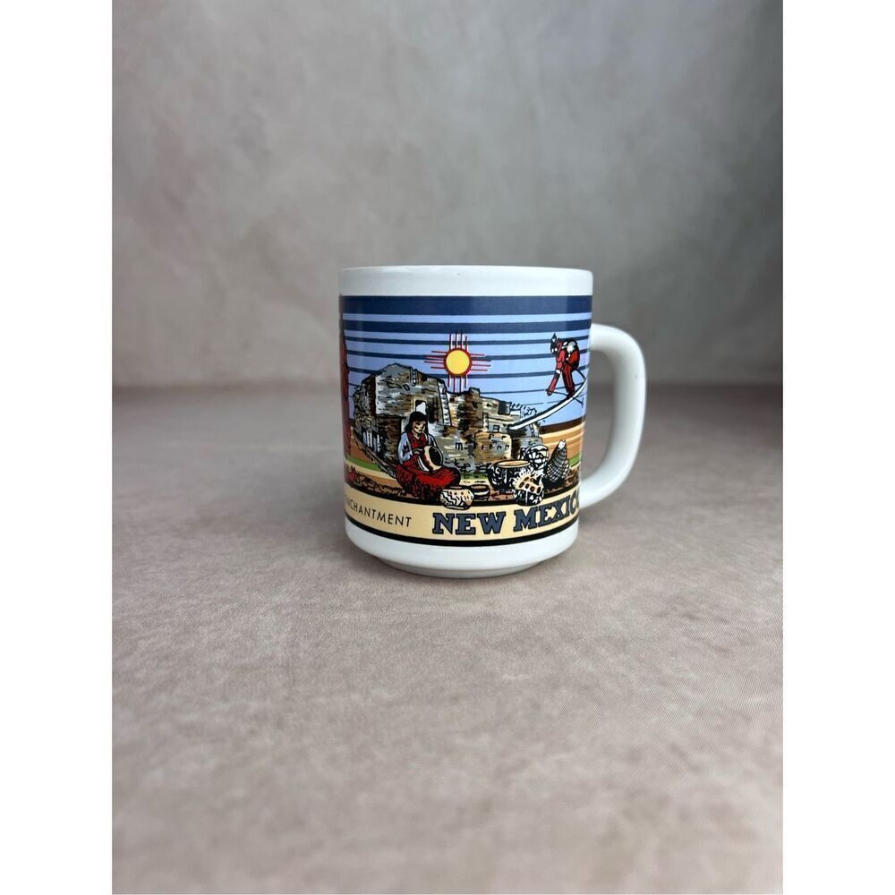Vintage 1986 New Mexico State Coffee Mug Cowboy Western - Picture 2 of 9